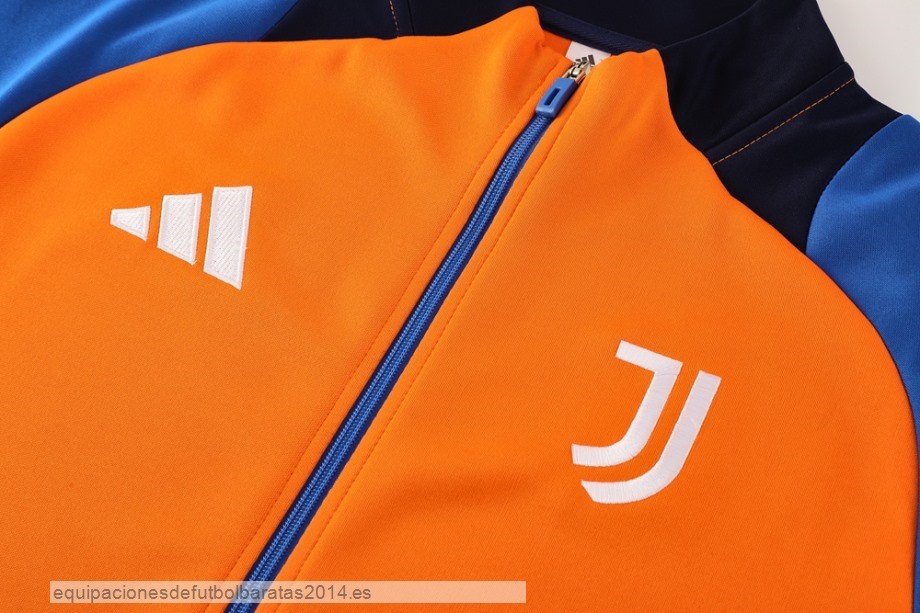 Nuevo Conjunto Completo Ropa Deportiva Con Cremallera Larga Juventus 24/25 Naranja Azul Baratas
